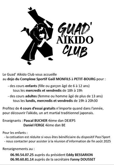 Notre flyer pour la rentrée 2025-2026